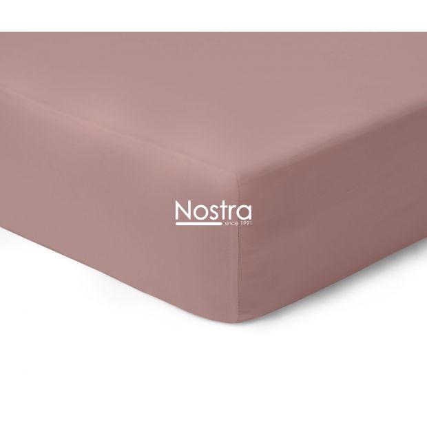 Fitted sateen sheets 00-0350-MAUVE 90x200 cm