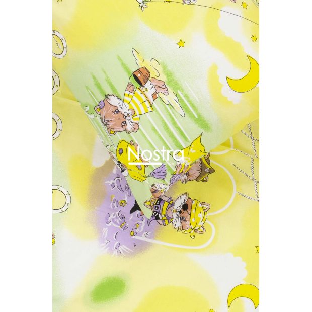 Children bedding set PIRATES 10-0040-LILAC/YELLOW 100x145, 40x60, 107x150 cm