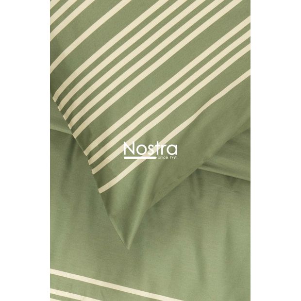 PREMIUM maco sateen bedding set CADENCE 30-0683-MOSS GREEN 140x200, 70x70 cm