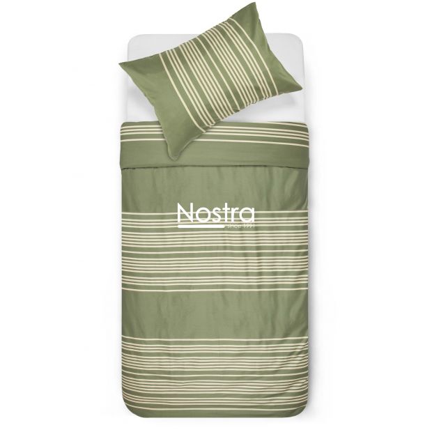 PREMIUM maco sateen bedding set CADENCE 30-0683-MOSS GREEN 140x200, 70x70 cm