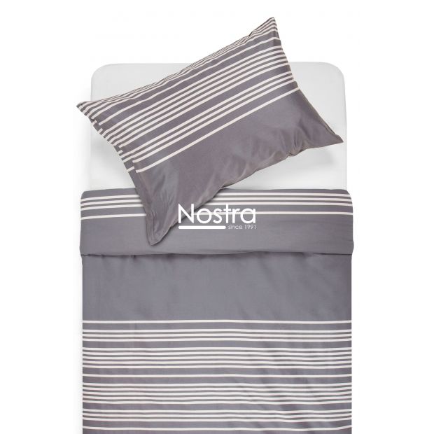 PREMIUM maco sateen bedding set CADENCE 30-0683-IRON GREY 140x200, 50x70 cm