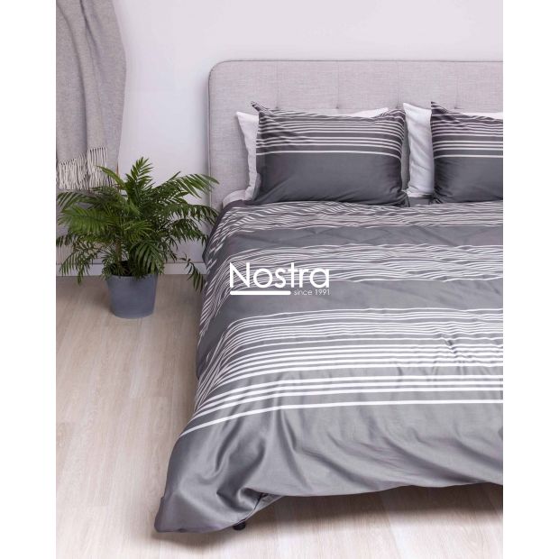 PREMIUM maco sateen bedding set CADENCE 30-0683-IRON GREY 140x200, 50x70 cm