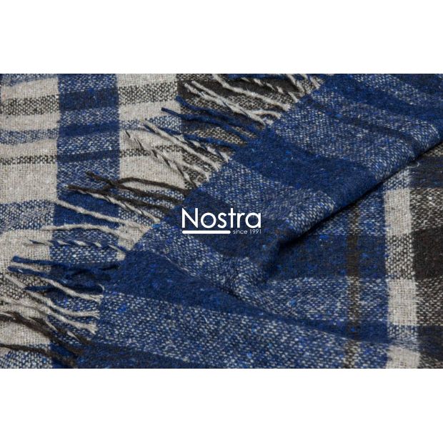 Plaid GANA 80-4122-BLUE BROWN 140x200 cm