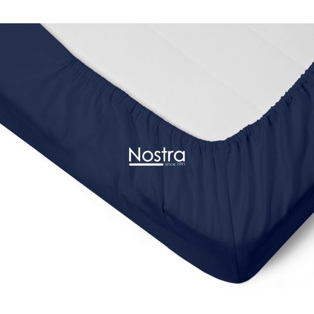 Fitted sateen sheets 00-0402-BLUE 180x200 cm