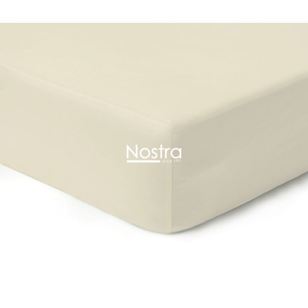 Fitted sateen sheets 00-0400-L.CREAM 180x200 cm