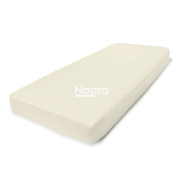 Fitted sateen sheets 00-0400-L.CREAM 180x200 cm