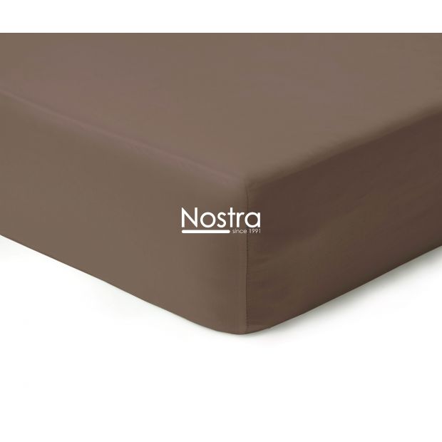 Fitted sateen sheets 00-0211-CACAO 180x200 cm