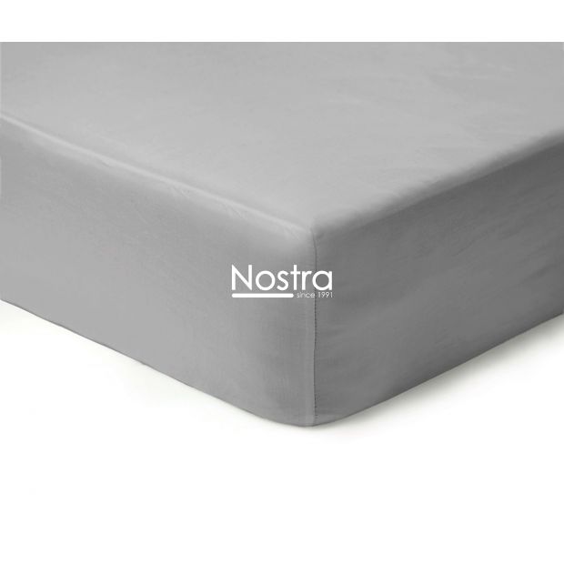 Fitted sateen sheets 00-0251-L.GREY 200x220 cm