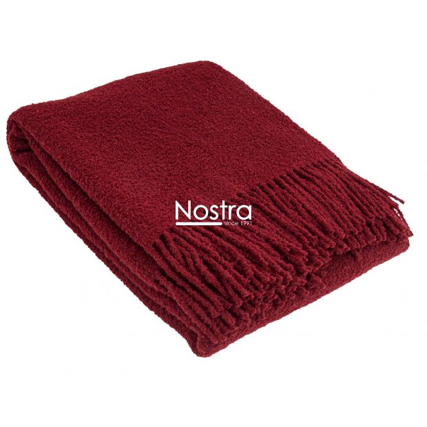 Woolen plaid BOUCLE-350 80-3321-RED 140x200 cm