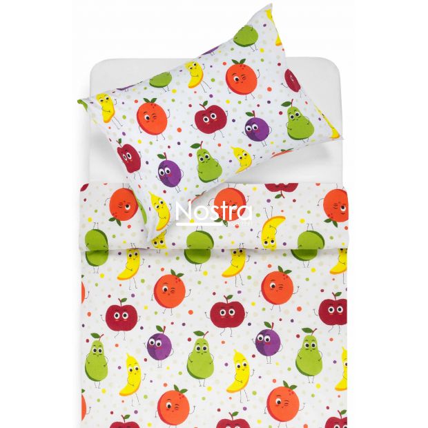 Children bedding set FRUITS 10-0107-MULTI 100x145, 40x60, 107x150 cm