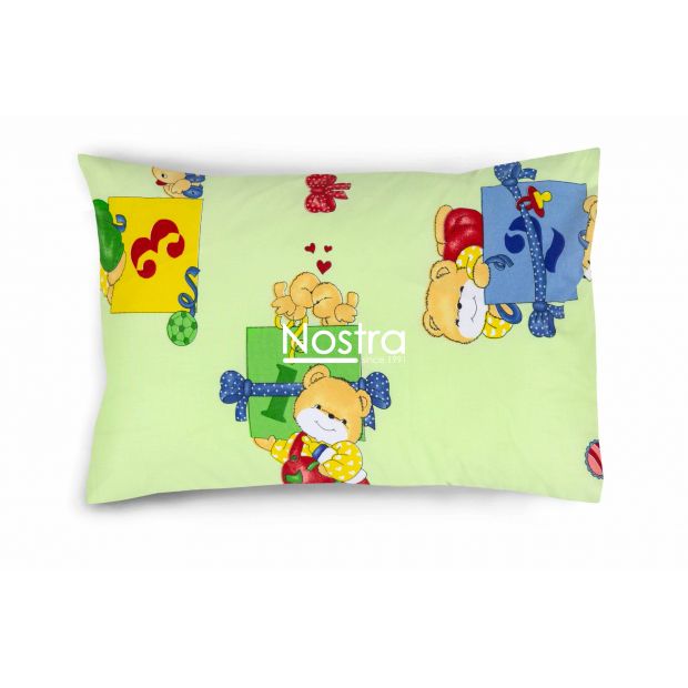 Children bedding set TEDDY 10-0056-LIGHT GREEN 100x145, 40x60, 107x150 cm