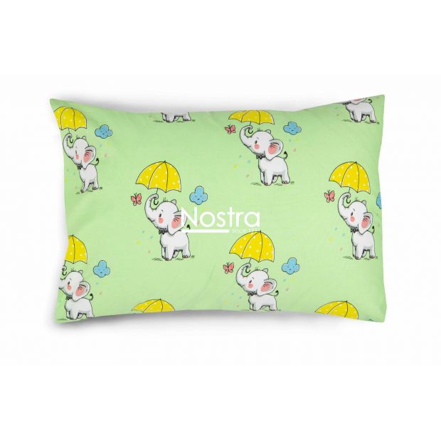 Children bedding set ELEPHANT 10-0647-GREEN 100x145, 40x60, 107x150 cm