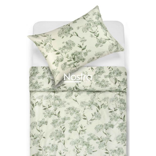 PREMIUM maco sateen bedding set CAROLINA 20-1730-GREEN 140x200, 50x70 cm