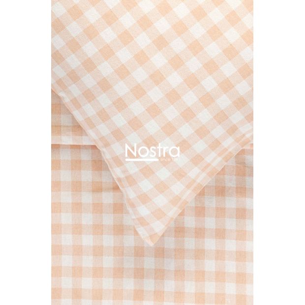 Flannel bedding set BRADLEY 30-0785-PEACH 140x200, 70x70 cm