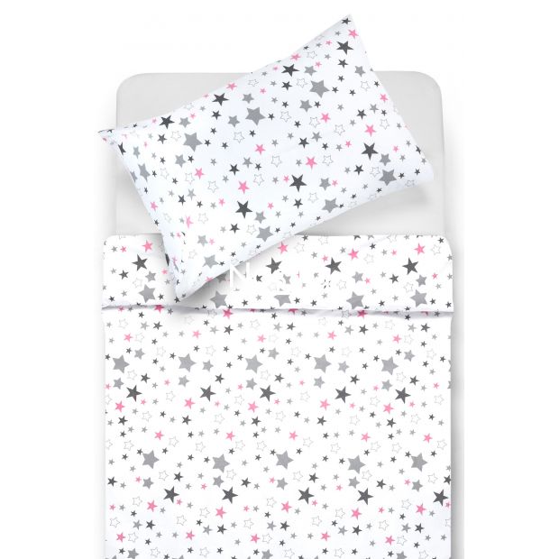 Children bedding set STARRY SKY 10-0475-WHITE PINK 100x145, 40x60, 107x150 cm