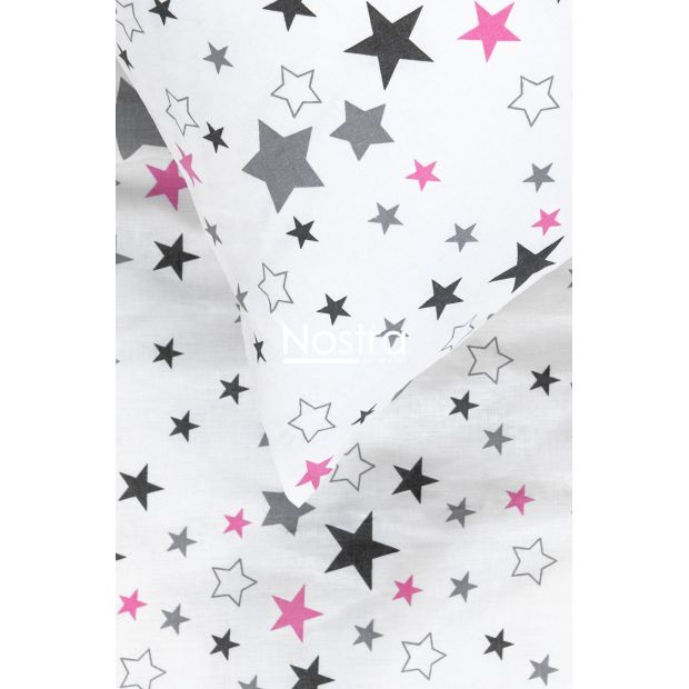 Children bedding set STARRY SKY 10-0475-WHITE PINK 100x145, 40x60, 107x150 cm