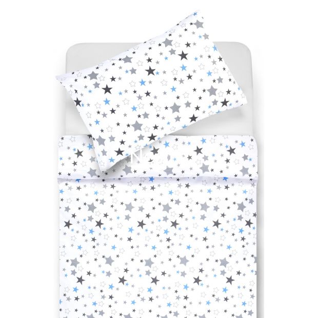 Children bedding set STARRY SKY 10-0475-WHITE BLUE 100x145, 40x60, 107x150 cm