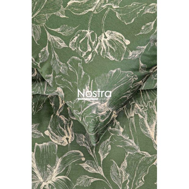 PREMIUM maco sateen bedding set COOPER 20-1732-GREEN 140x200, 50x70 cm