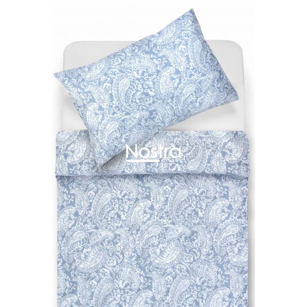 PREMIUM maco sateen bedding set CLAIRE 40-1422-FOREVER BLUE 140x200, 70x70 cm