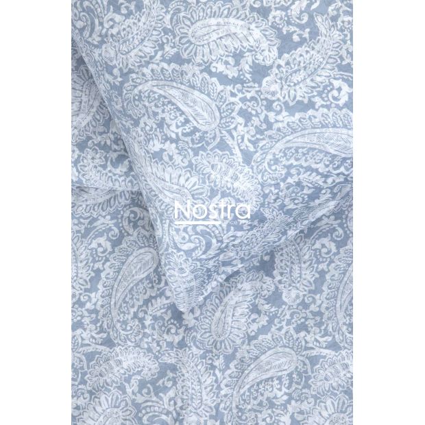 PREMIUM maco sateen bedding set CLAIRE 40-1422-FOREVER BLUE 140x200, 70x70 cm