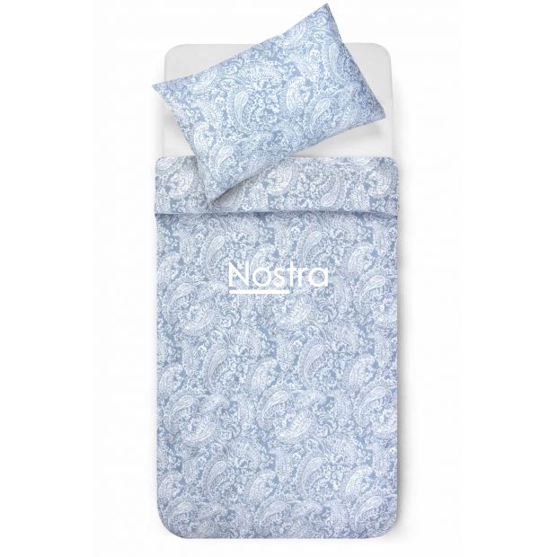 PREMIUM maco sateen bedding set CLAIRE 40-1422-FOREVER BLUE 200x220, 70x70 cm