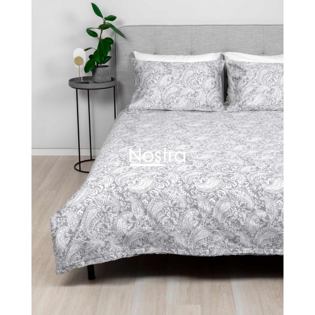 PREMIUM maco sateen bedding set CLAIRE 40-1422-GREY 220x240, 50x70 cm