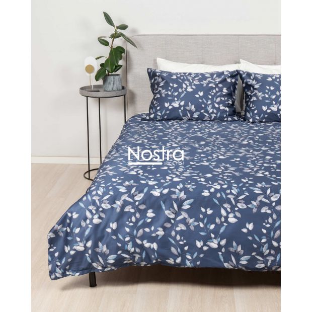 PREMIUM maco sateen bedding set COLE 40-1423-BLUE 140x200, 70x70 cm