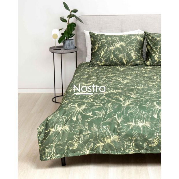 PREMIUM maco sateen bedding set COOPER 20-1732-GREEN 140x200, 50x70 cm