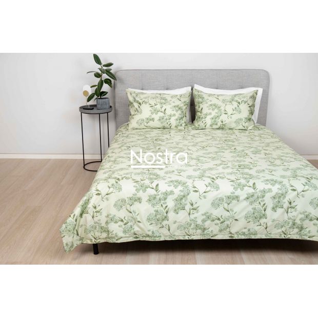 PREMIUM maco sateen bedding set CAROLINA 20-1730-GREEN 140x200, 50x70 cm