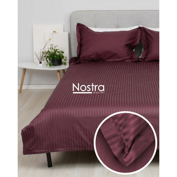 EXCLUSIVE bedding set TAYLOR 00-0453-1 BURGUNDY MON 160x200, 50x70 cm