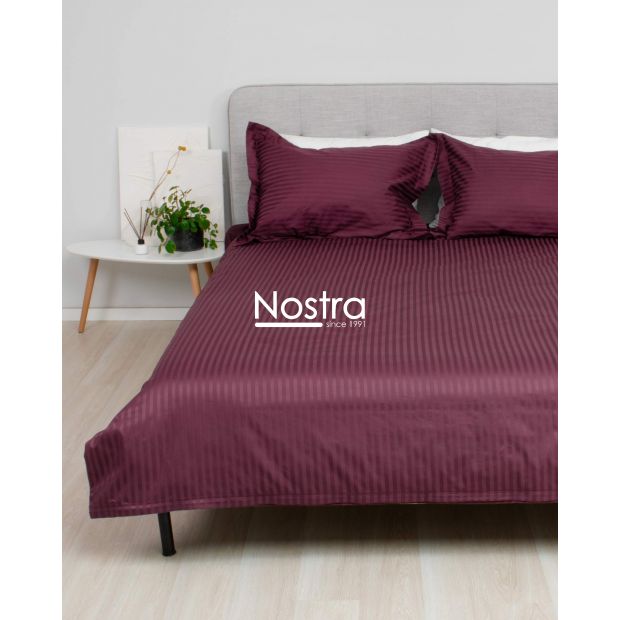 EXCLUSIVE bedding set TAYLOR 00-0453-1 BURGUNDY MON 140x200, 50x70 cm