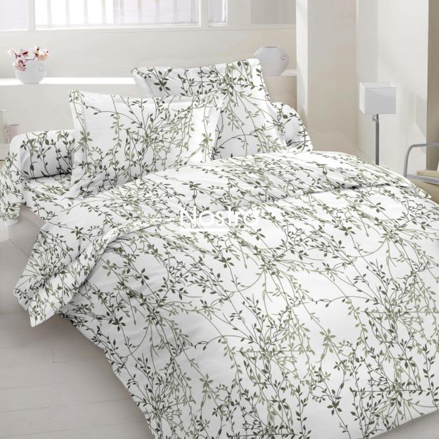 Polycotton bedding set ABSTRACT 40-1202-WHITE GREEN