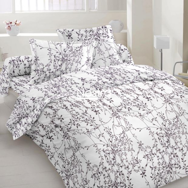 Polycotton bedding set ABSTRACT 40-1202-WHITE LILAC