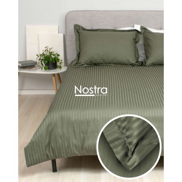 EXCLUSIVE bedding set TAYLOR 00-0413-1 MOSS GREEN MON 140x200, 70x70 cm