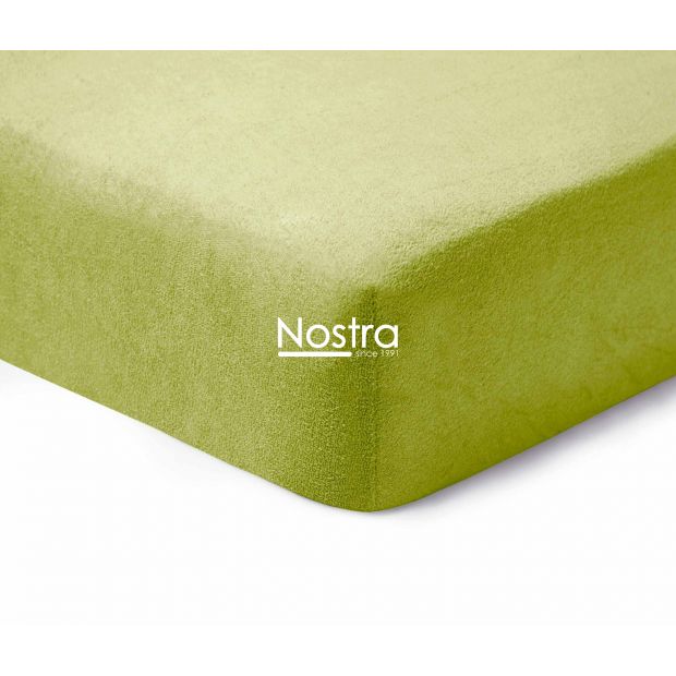 Fitted terry sheets TERRYBTL-LEAF GREEN