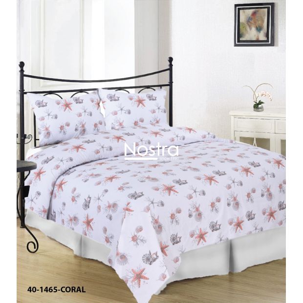 Cotton bedding set DANIKA 40-1465-CORAL