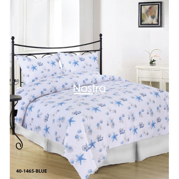 Cotton bedding set DANIKA 40-1465-BLUE 200x220, 70x70 cm