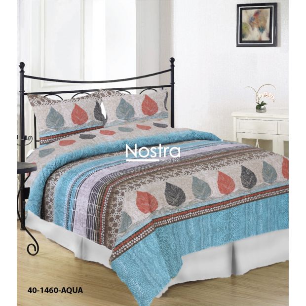 Cotton bedding set DARLENE 40-1460-AQUA