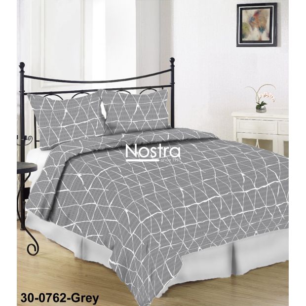 Seersucker bedding set ECHO 30-0762-GREY 140x200, 70x70 cm