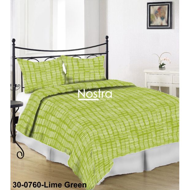 Glamžyta patalynė ELLEN 30-0760-LIME GREEN 200x220, 50x70 cm