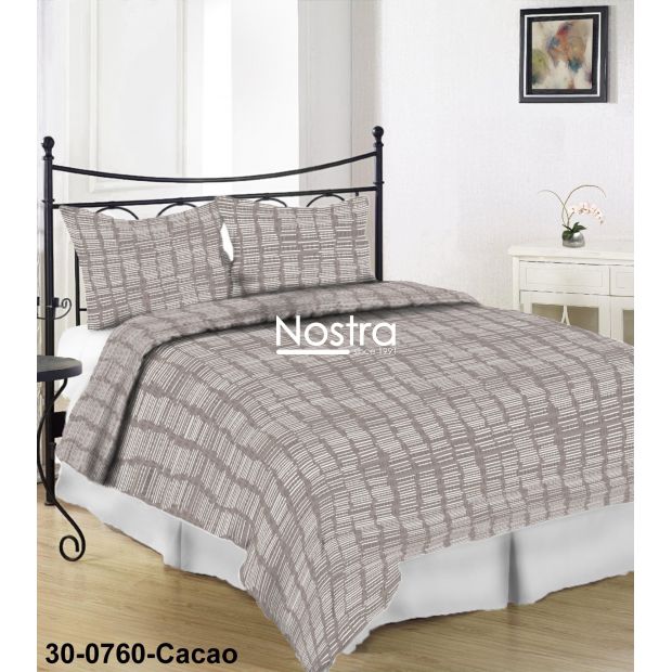 Seersucker bedding set ELLEN 30-0760-CACAO