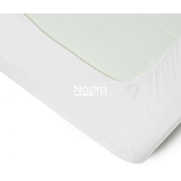 Frotinės paklodės su guma TERRYBTL-OPTIC WHITE 200x220 cm