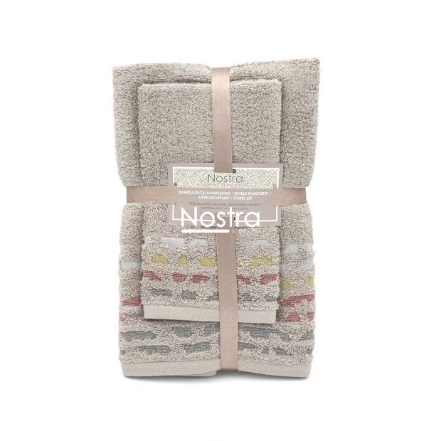 3 piece towel set T0183 T0183-MOON BEAM 396