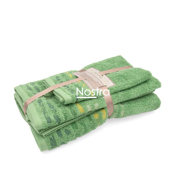 3 piece towel set T0183 T0183-JADE GREEN 137