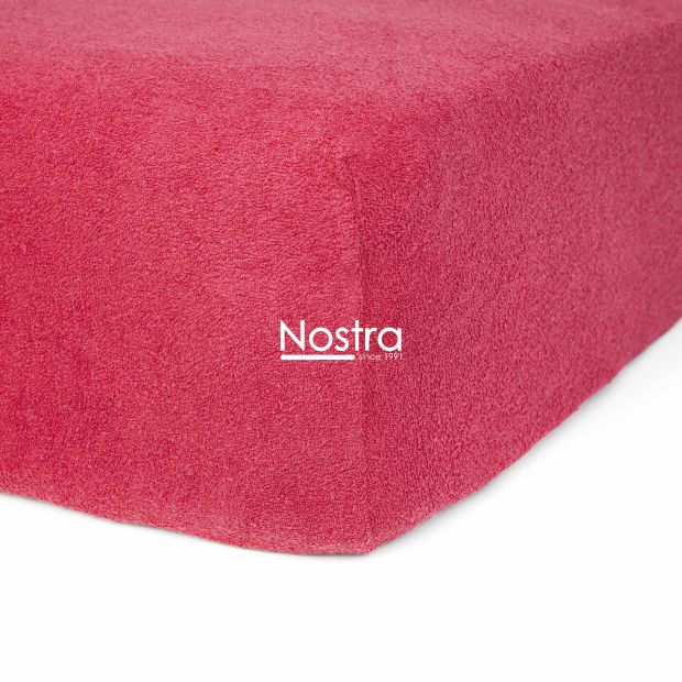 Fitted terry sheets TERRYBTL-WINE RED 90x200 cm