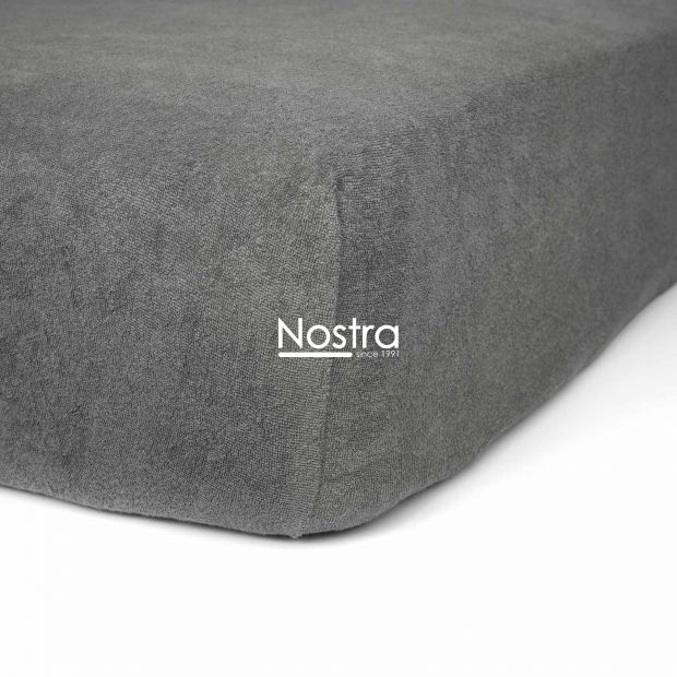 Fitted terry sheets TERRYBTL-DARK GREY 200x200 cm