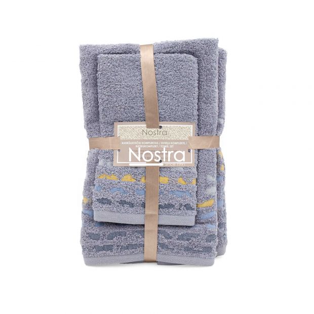 3 piece towel set T0183 T0183-GREY 127 30x50, 50x70, 70x140 cm