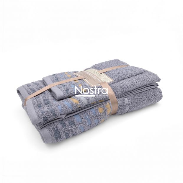 3 piece towel set T0183 T0183-GREY 127 30x50, 50x70, 70x140 cm