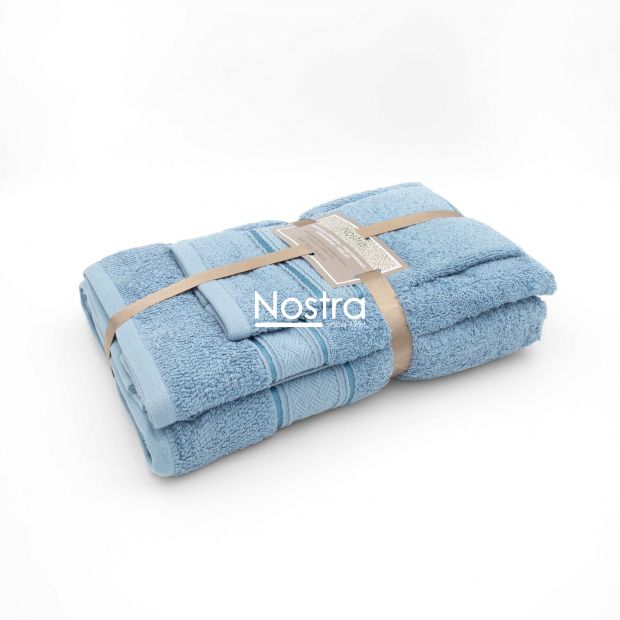 3 piece towel set T0184 T0184-POWDER BLUE 176