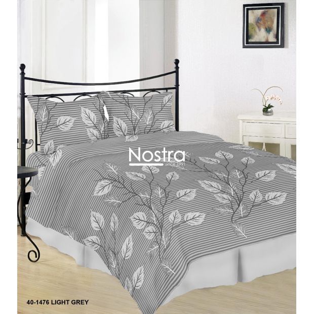 Cotton bedding set DAELYN 40-1476-LIGHT GREY 200x220, 70x70 cm